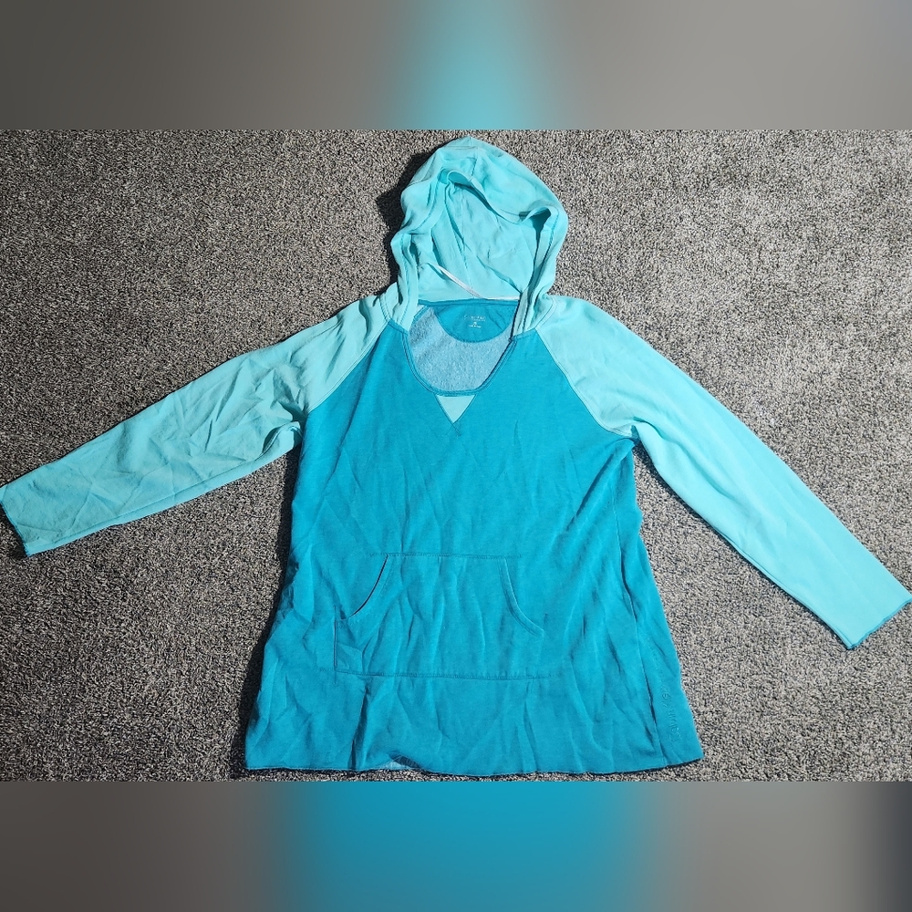 Calvin Klein Teal Hooded Jumpsuit